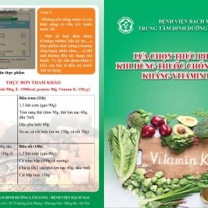 Lựa chọn thực phẩm khi dùng thuốc chống đông kháng vitamin K