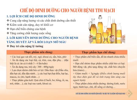 Dinh dưỡng cho người bệnh Tim mạch